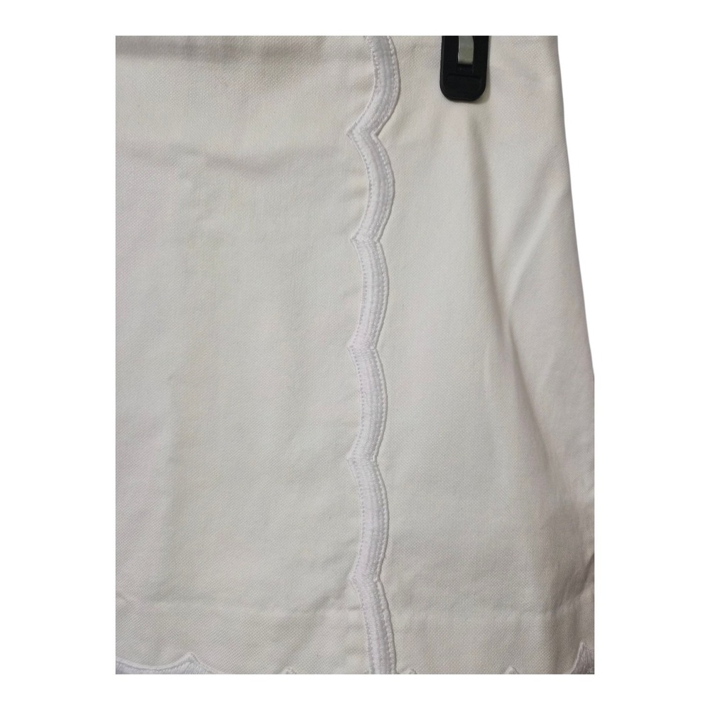 Lilly Pulitzer Michelina Mini Skort White Scallop Trim Golf Tennis Size 6 - Picture 4 of 8